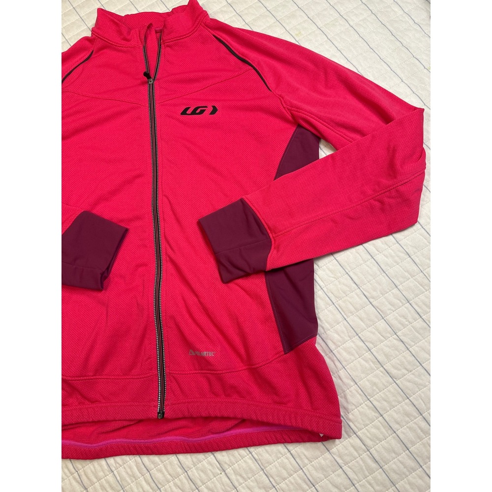 Louis Garneau Polartec Cycling Jersey‎ Pink Plum Full Zip Long Sleeve Womens M